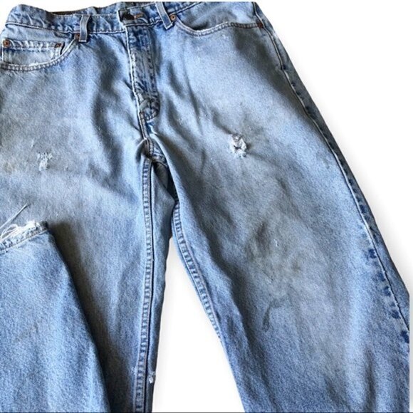 Levi's 550 Jeans Vintage 90s Relaxed Fit Distressed Size 8 - Picture 6 of 16